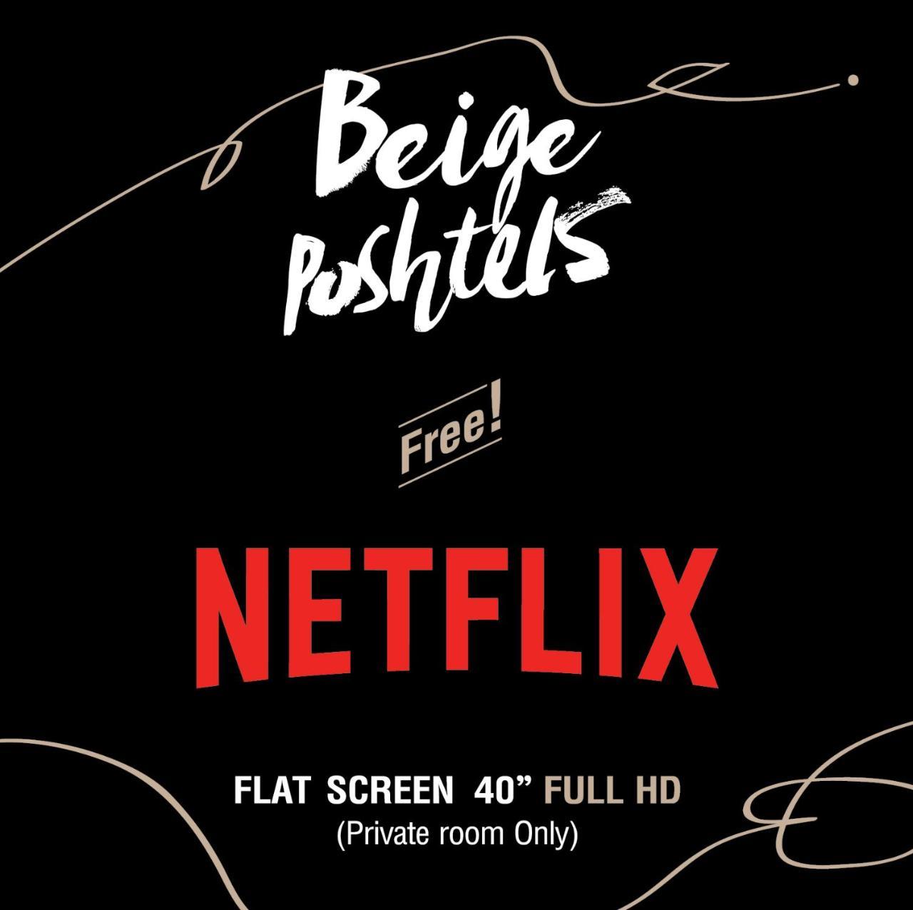 Beige Poshtels + Netflix Vandrarhem Bangkok Exteriör bild
